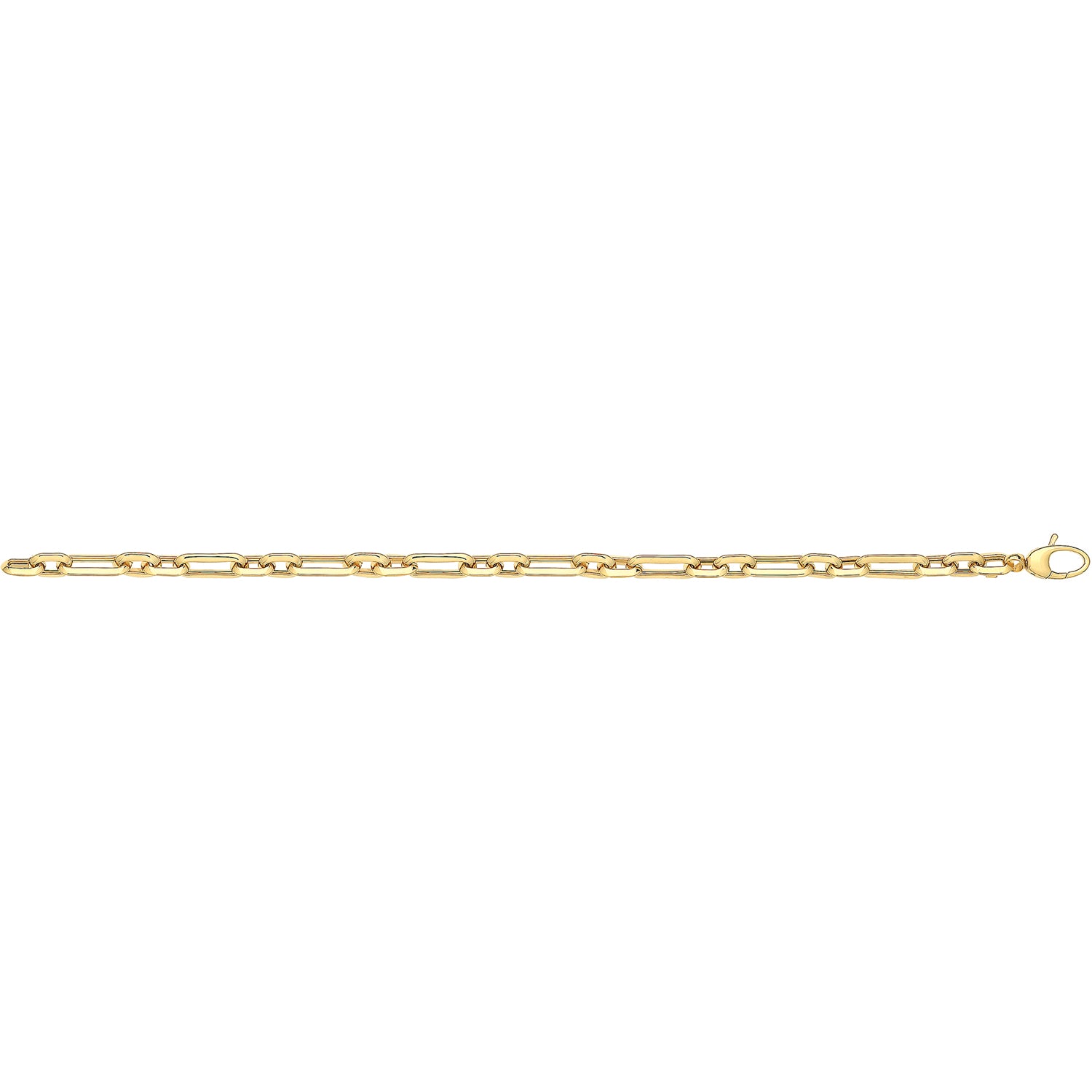 9Ct Gold Oval Linked Fancy Bracelet - BR564