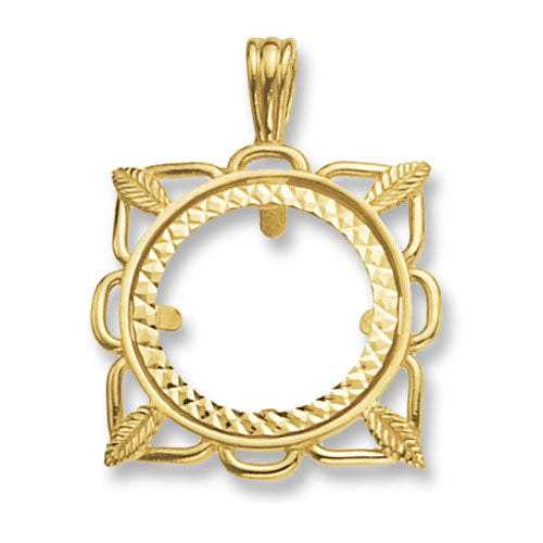 9ct Gold Sovereign Coin Mount Pendant - PN510F