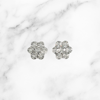 Diamond Daisy Illusion Studs