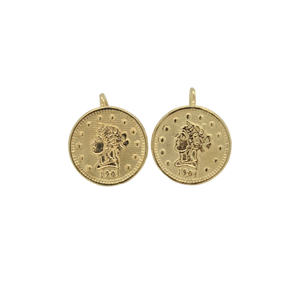 9ct Dollar-Style Earrings