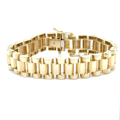 9ct Yellow Gold Children's Presidential Bracelet