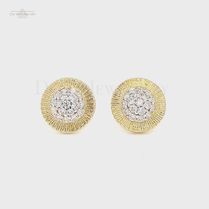 Presidential Earrings with CZ Stones