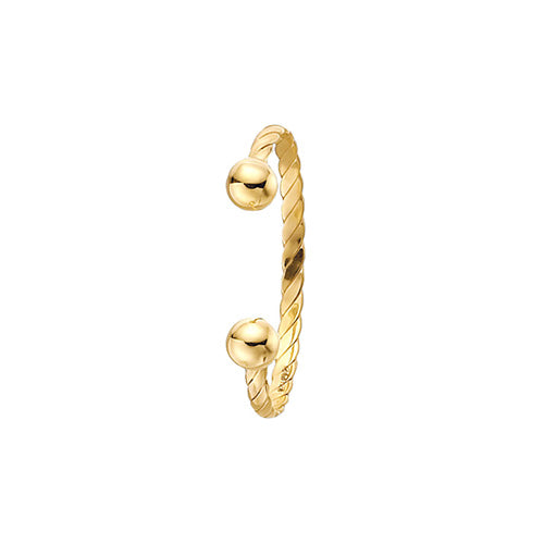 9ct Gold Babies' Twisted Solid Torc Bangle - BN207N