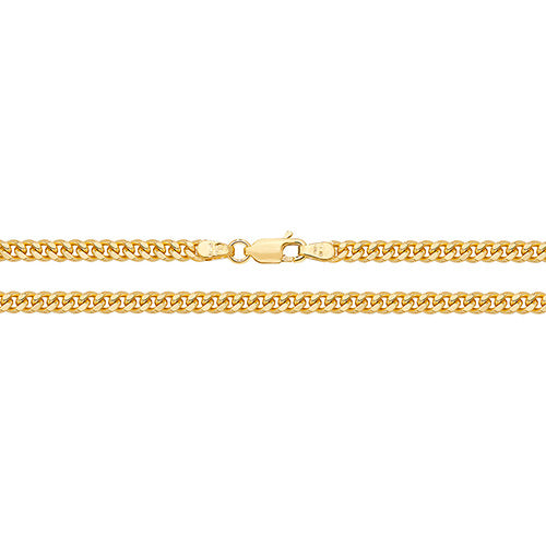 9CT Gold Close Curb Chain CH167