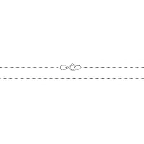 9CT White Gold Close Curb Chain CH181W