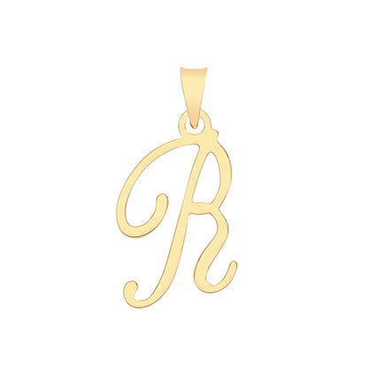 9ct Gold Script Initial Pendant - PN1220